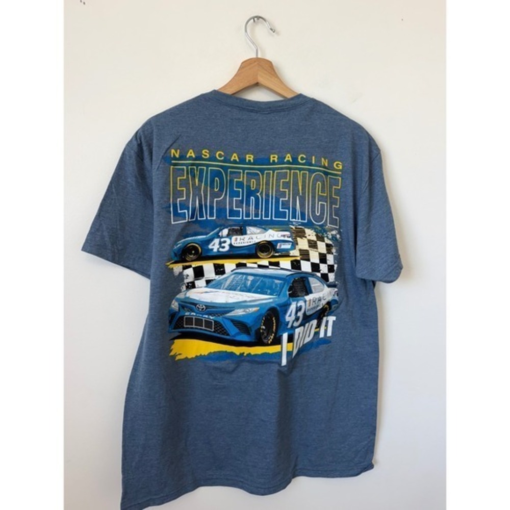 NASCAR Racing Experience Graphic T-Shirt – Blue – Men's Size Large – NWT